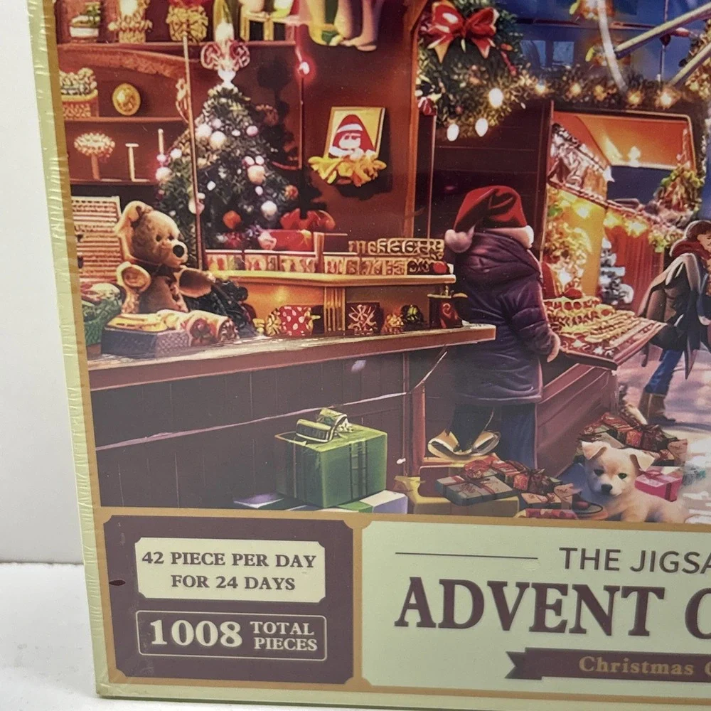 Christmas Advent Calendar Jigsaw Puzzle 1008 Pieces 27.5x19.7 Inch‎